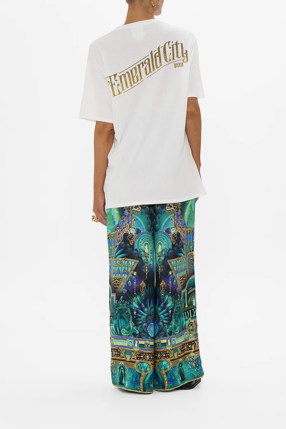 OVERSIZED BAND TEE- WHITE DEFY GRAVITY - Image 2