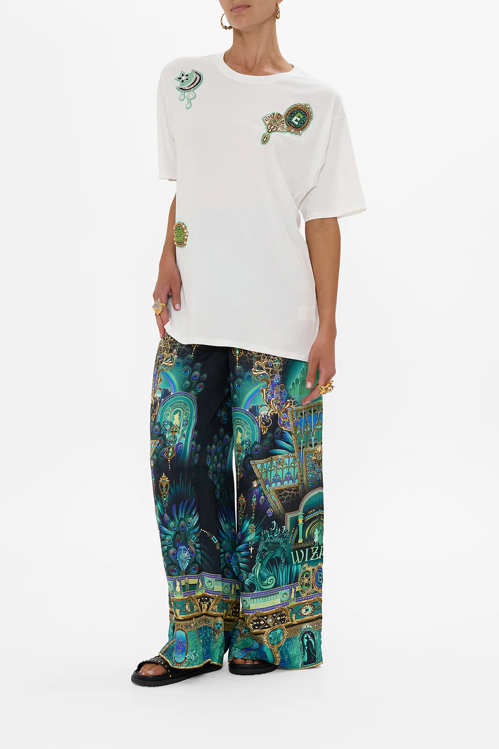OVERSIZED BAND TEE- WHITE DEFY GRAVITY - Image 4