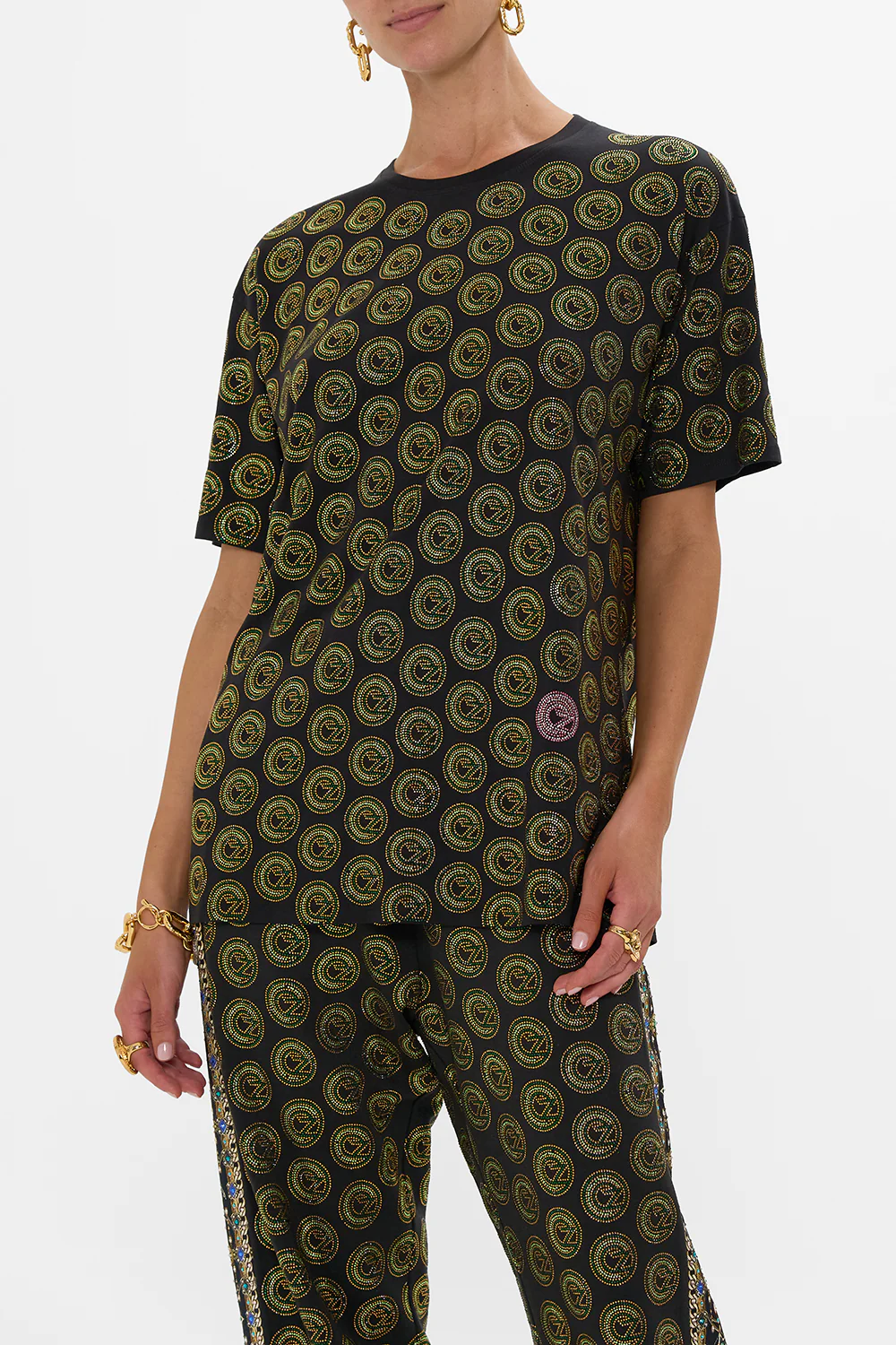 OVERSIZED BAND TEE- BLACK DEFY GRAVITY - Image 5