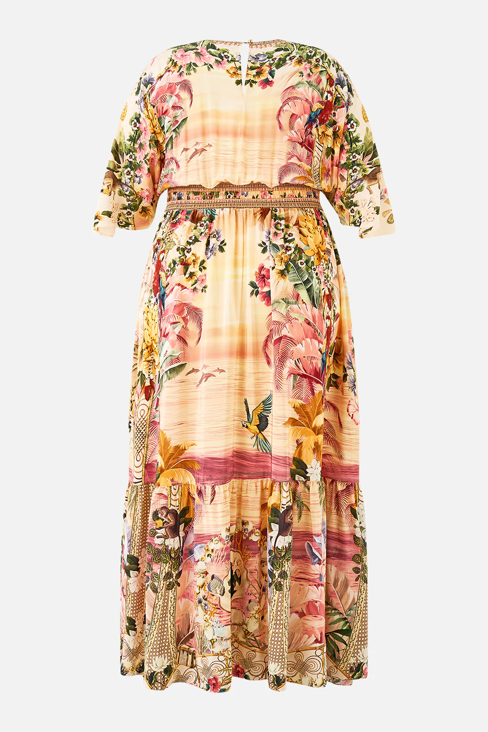 WAISTED DRESS WITH HEM RUFFLE WELCOME TO THE WHITE LOTUS - Image 12