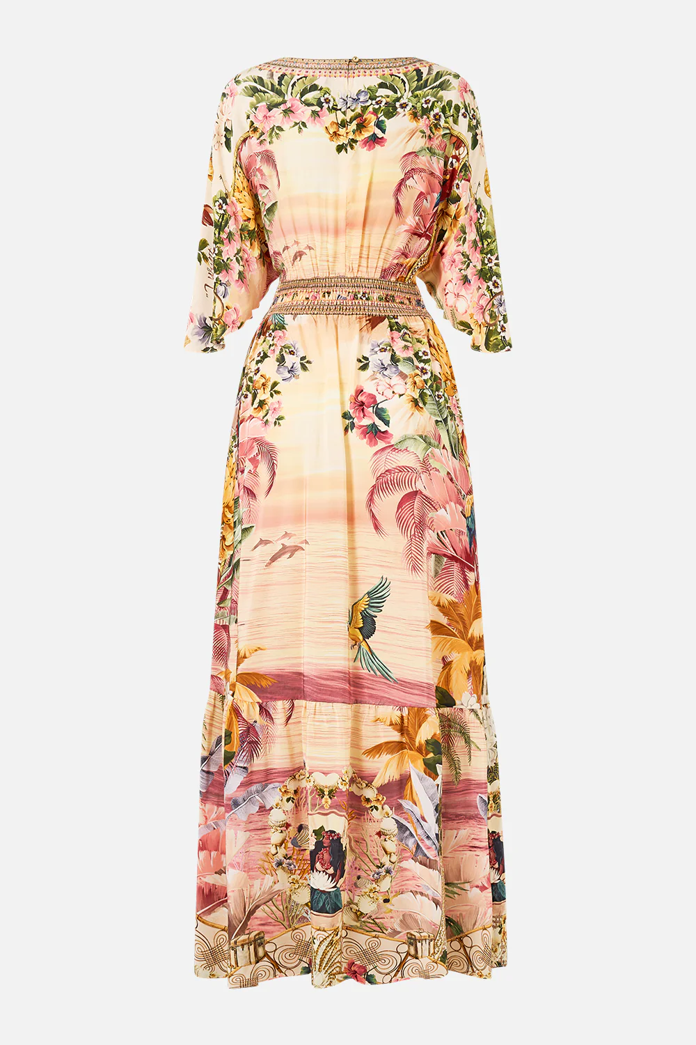 WAISTED DRESS WITH HEM RUFFLE WELCOME TO THE WHITE LOTUS - Image 7