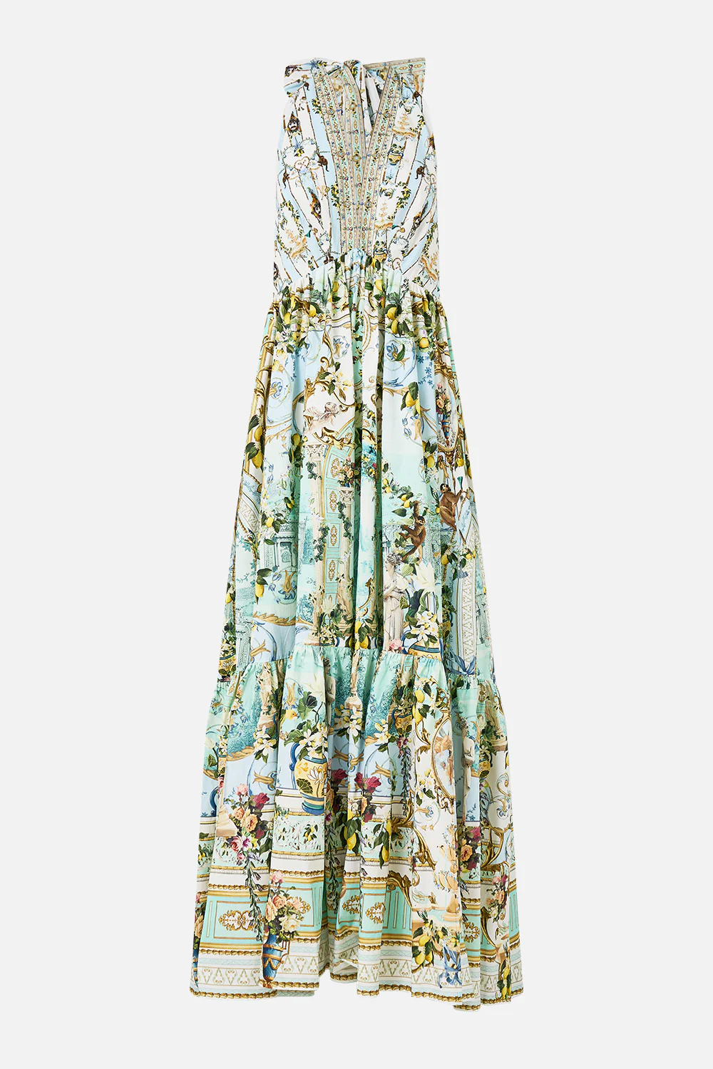RUFFLE HEM HALTER DRESS VENUS ON A VESPA - Image 3