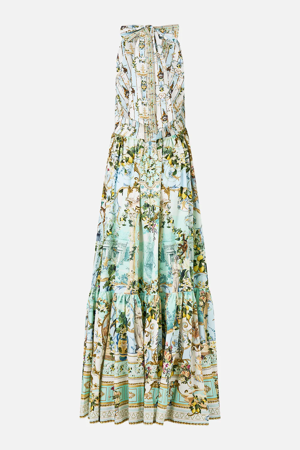 RUFFLE HEM HALTER DRESS VENUS ON A VESPA - Image 7