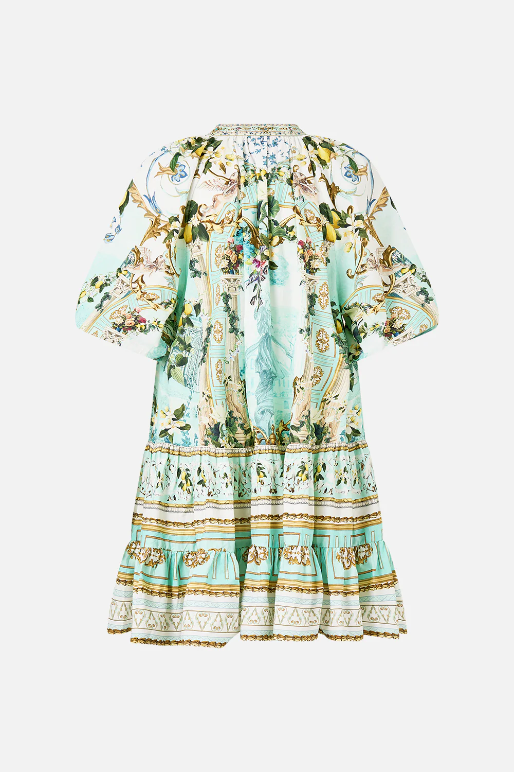 PUFF SLEEVE SHIRT DRESS VENUS ON A VESPA - Image 7