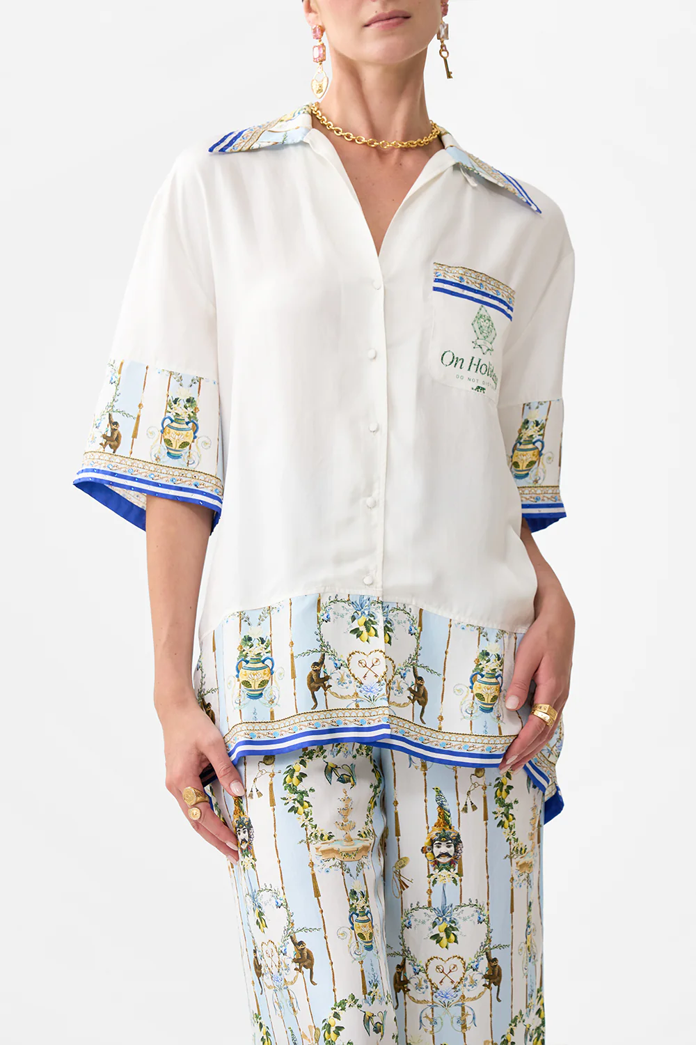 OVERSIZED SHIRT WITH POCKET VENUS ON A VESPA - Image 5