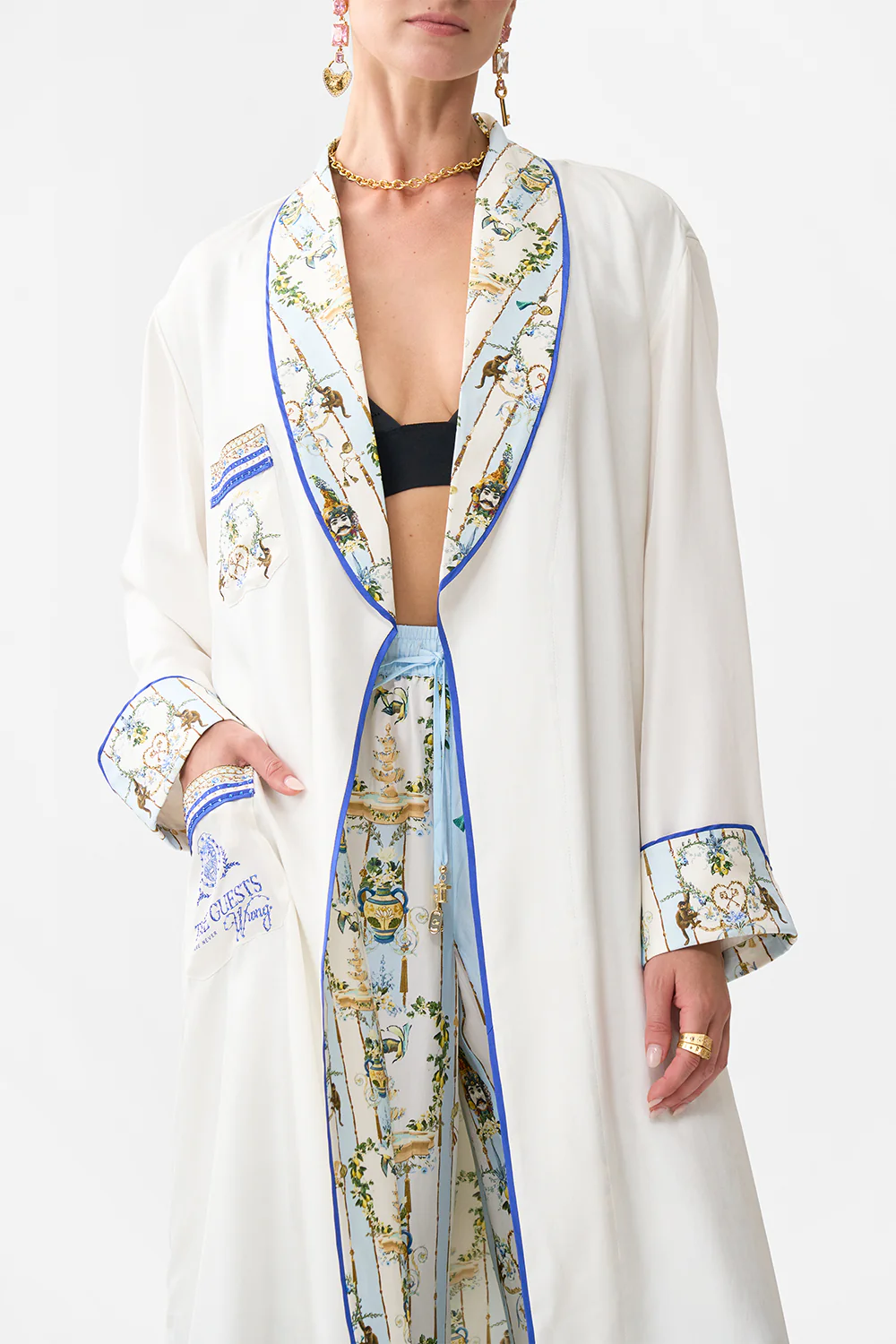 LONG ROBE WITH TIE VENUS ON A VESPA - Image 5