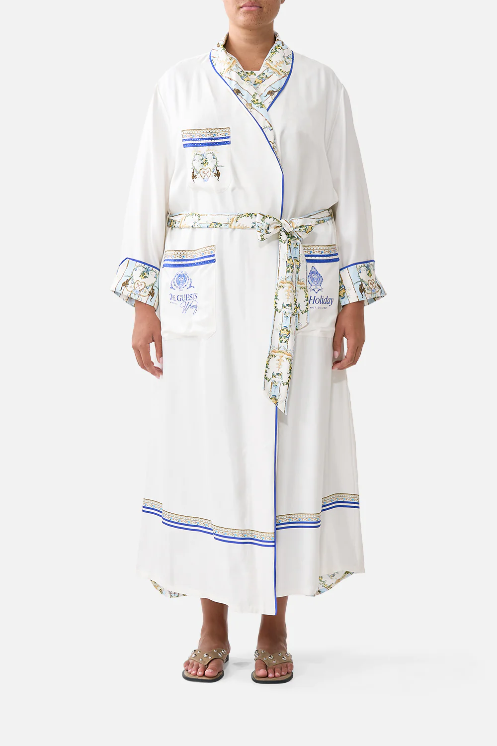 LONG ROBE WITH TIE VENUS ON A VESPA - Image 9