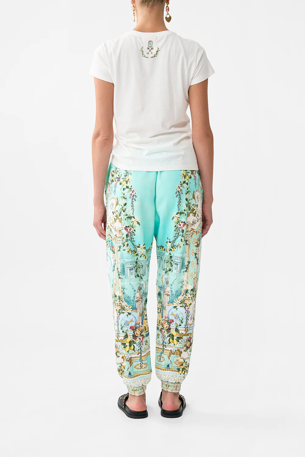 JERSEY TRACK PANT WITH SILK DETAILS VENUS ON A VESPA - Image 2