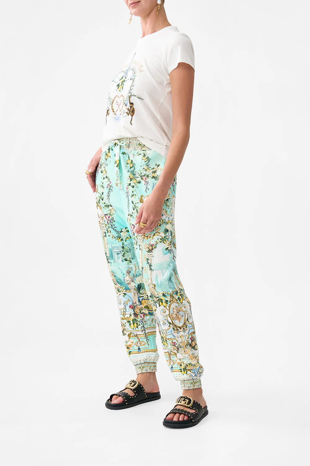 JERSEY TRACK PANT WITH SILK DETAILS VENUS ON A VESPA - Image 4