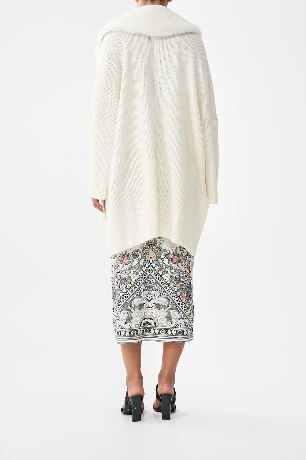 KNIT RELAXED LAYER WITH FAUX FUR MARBLE HEAVEN - Image 2