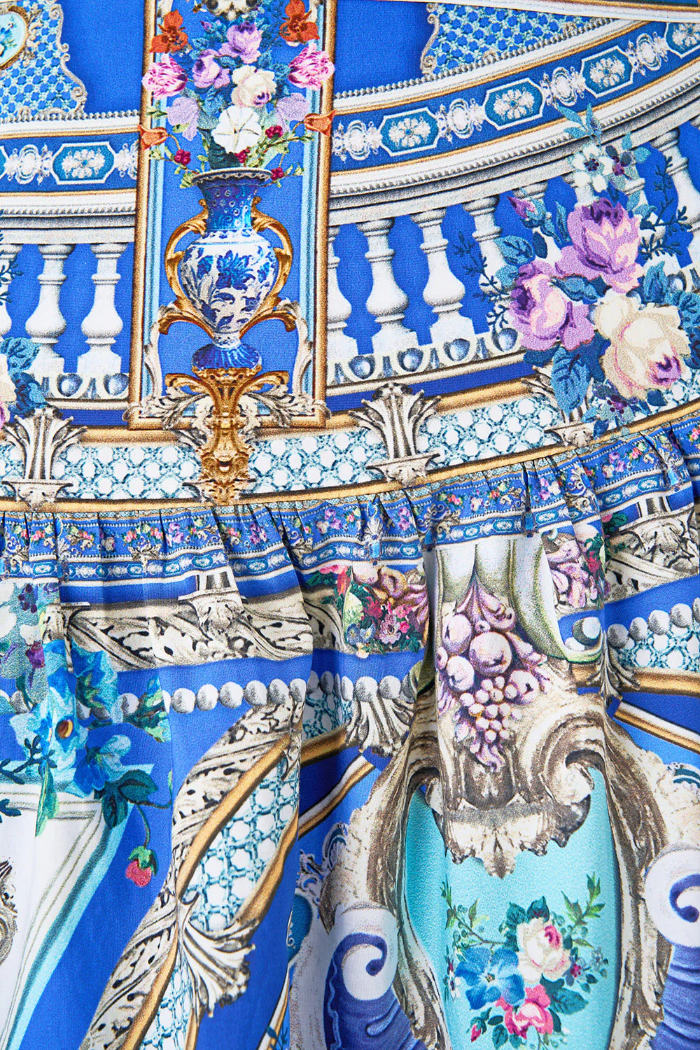 WRAP SKIRT WITH GATHERED PANELS OTTOMAN OPULENCE - Image 7