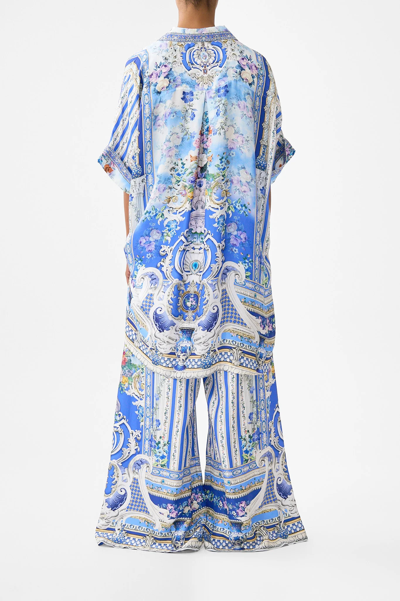 WIDE LEG TROUSER WITH FRONT POCKETS OTTOMAN OPULENCE - Image 2