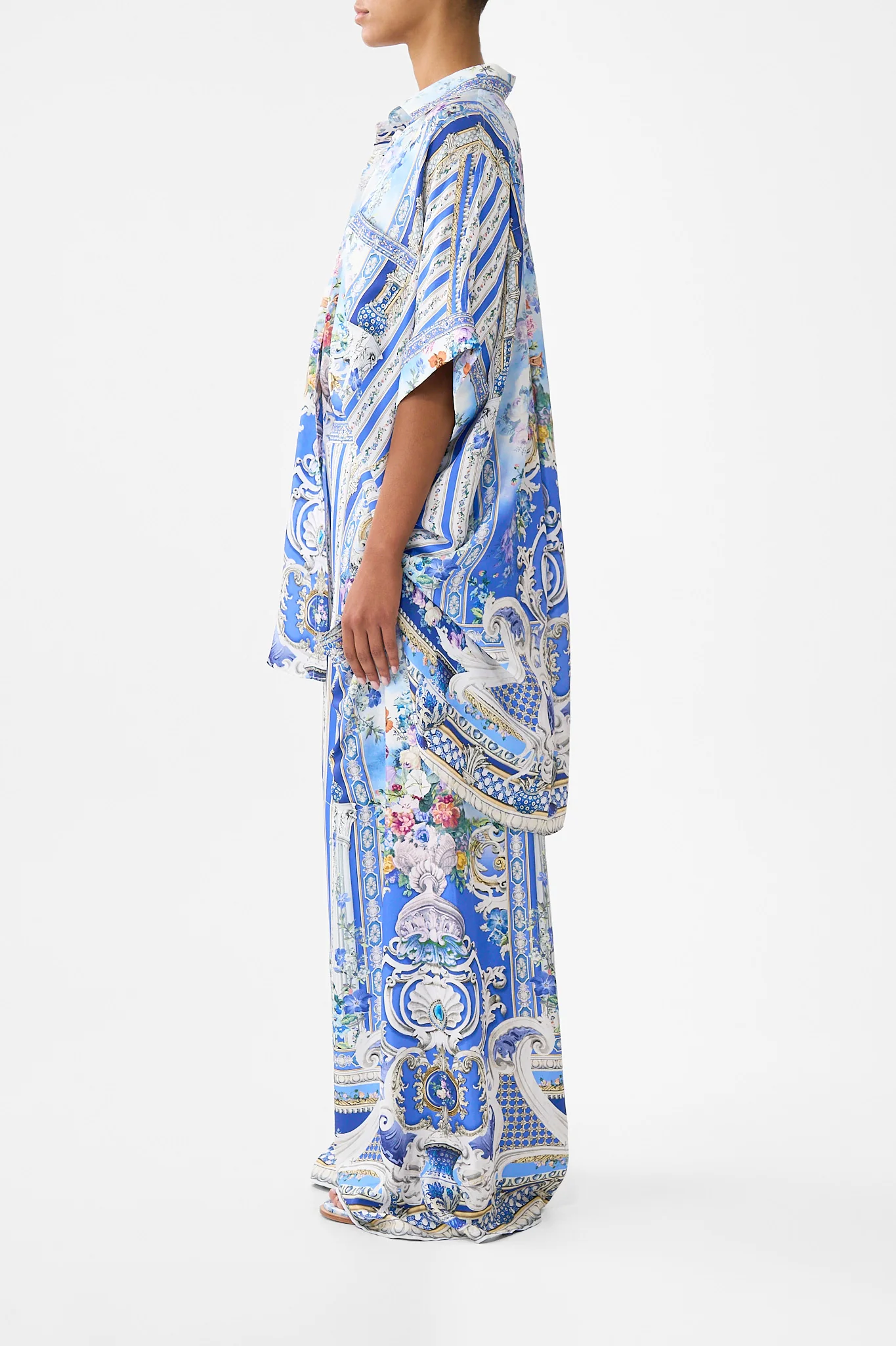 WIDE LEG TROUSER WITH FRONT POCKETS OTTOMAN OPULENCE - Image 4