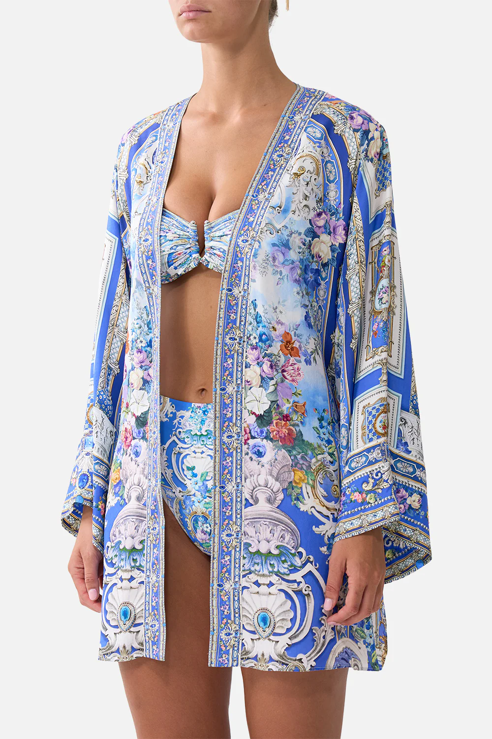 SHORT KIMONO WRAP OTTOMAN OPULENCE - Image 5