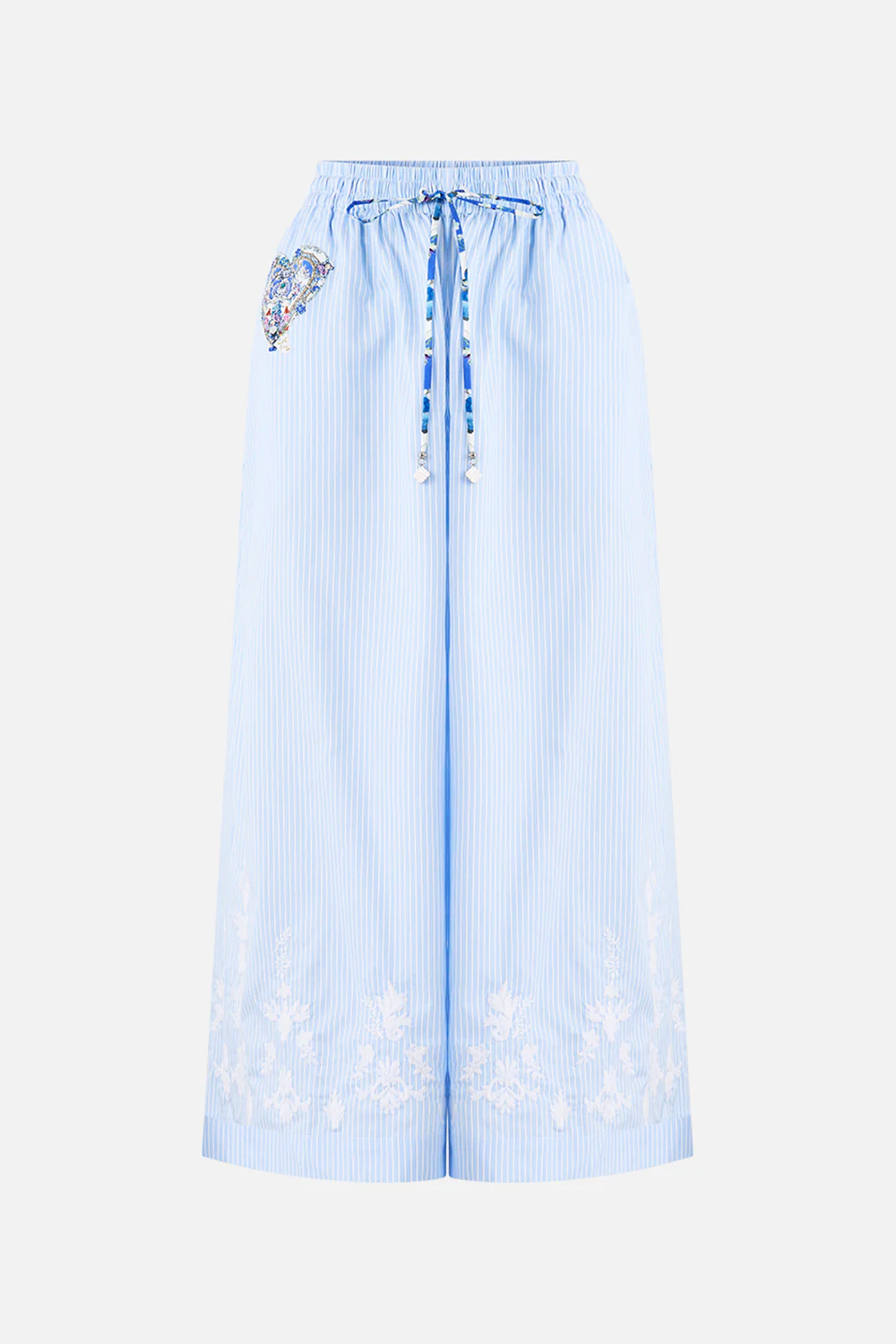 WIDE LEG ELASTIC WAIST PANT OTTOMAN OPULENCE - Image 3