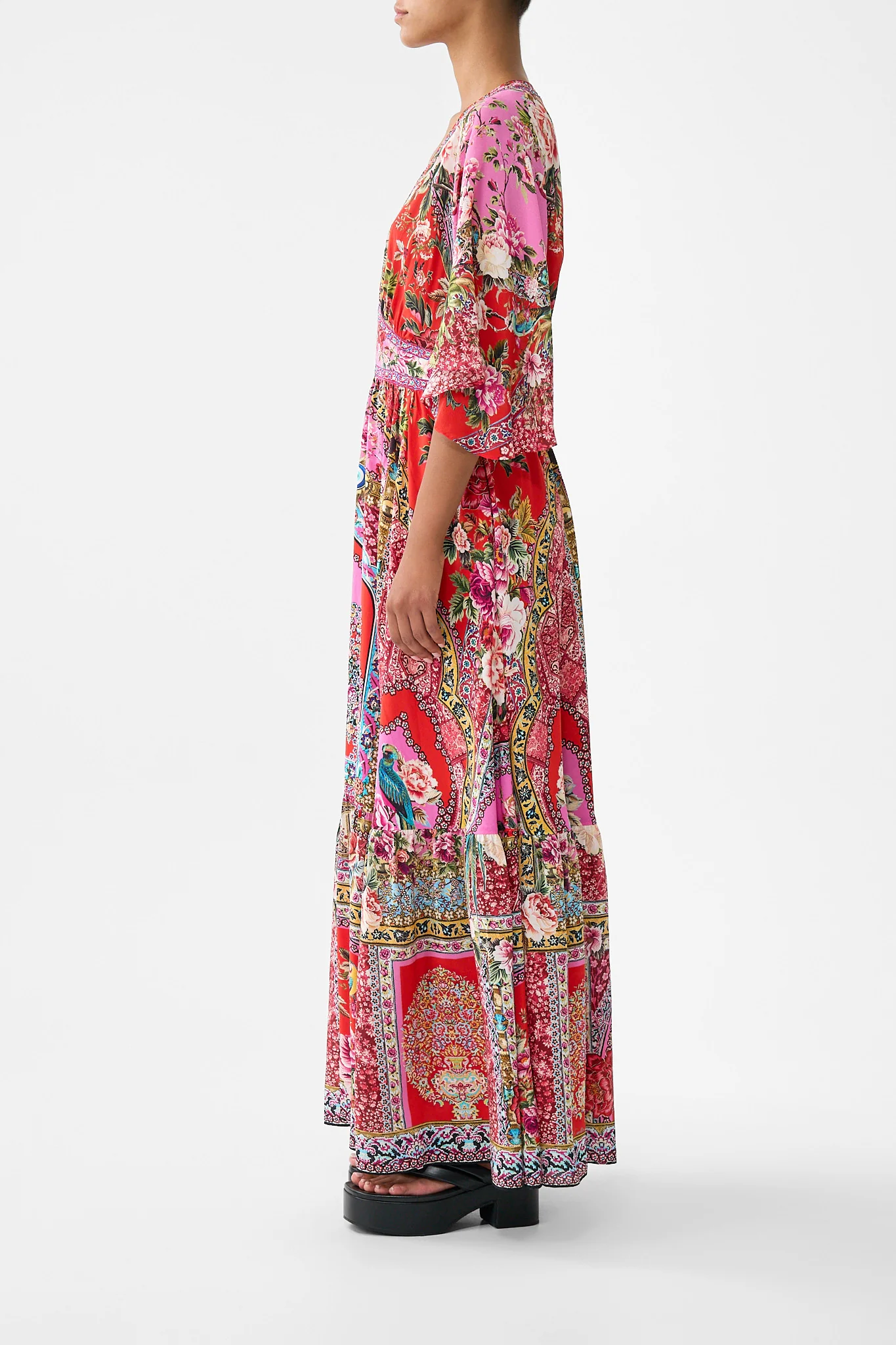WAISTED DRESS WITH HEM RUFFLE HEIRLOOM EMPIRE - Image 4