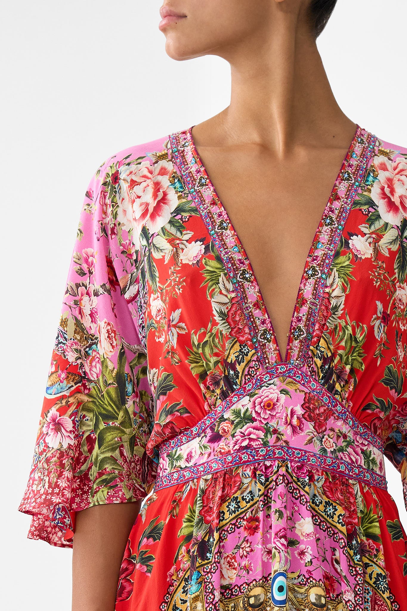 WAISTED DRESS WITH HEM RUFFLE HEIRLOOM EMPIRE - Image 6