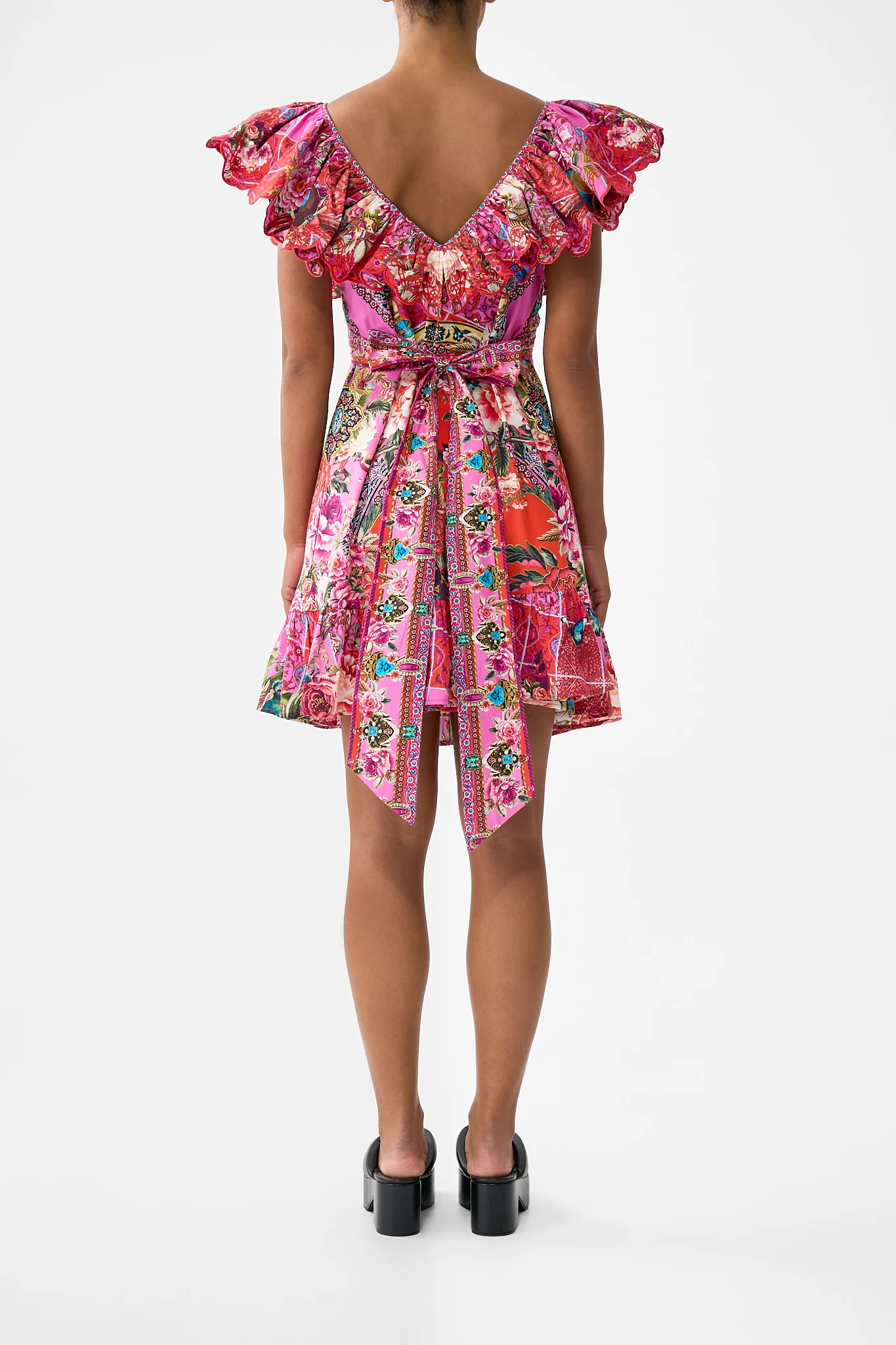 SHORT FRILL NECK DRESS HEIRLOOM EMPIRE - Image 2