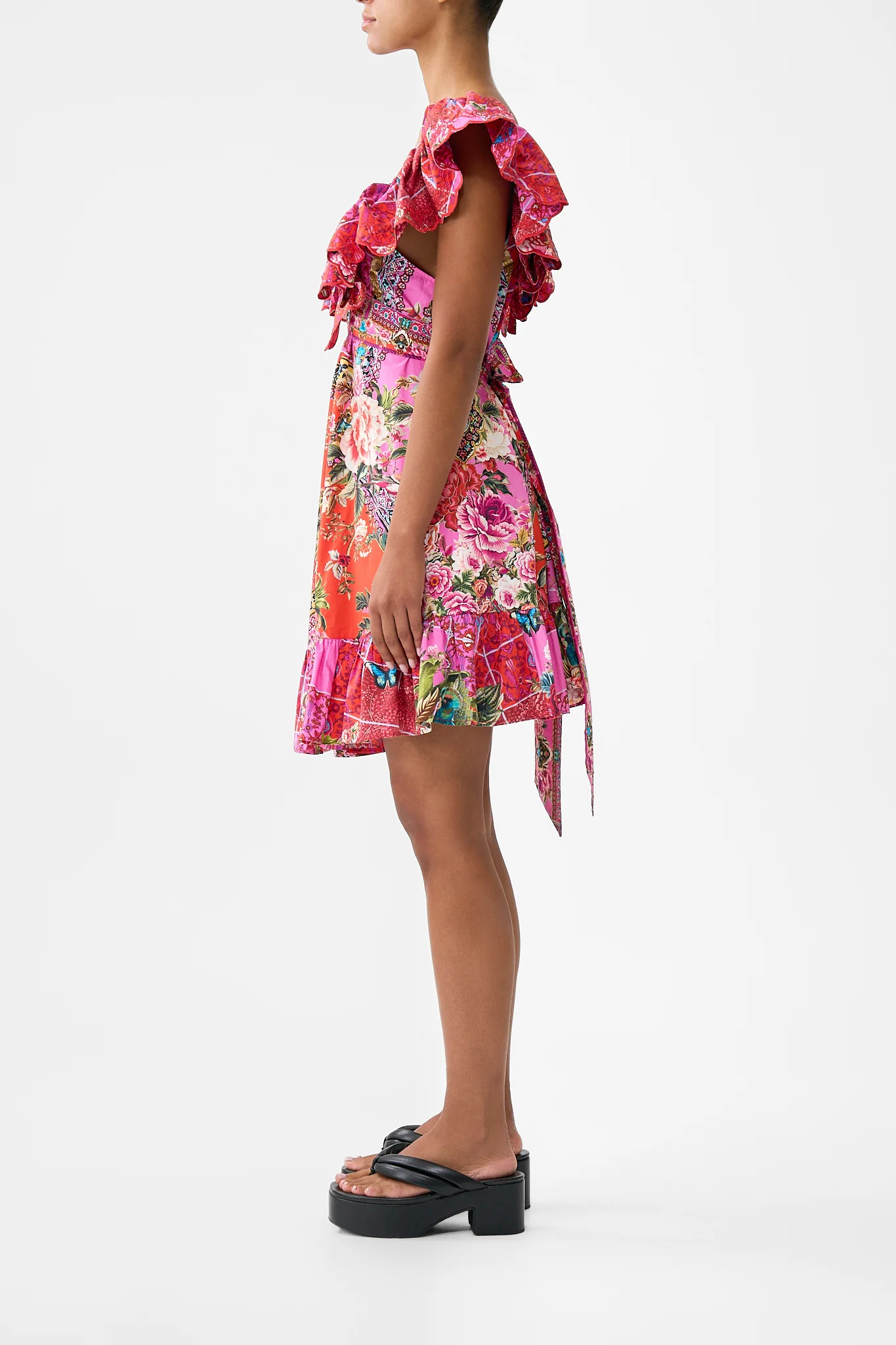 SHORT FRILL NECK DRESS HEIRLOOM EMPIRE - Image 4