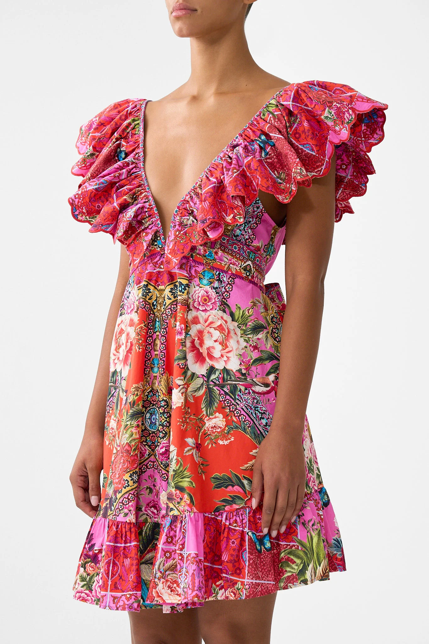 SHORT FRILL NECK DRESS HEIRLOOM EMPIRE - Image 5