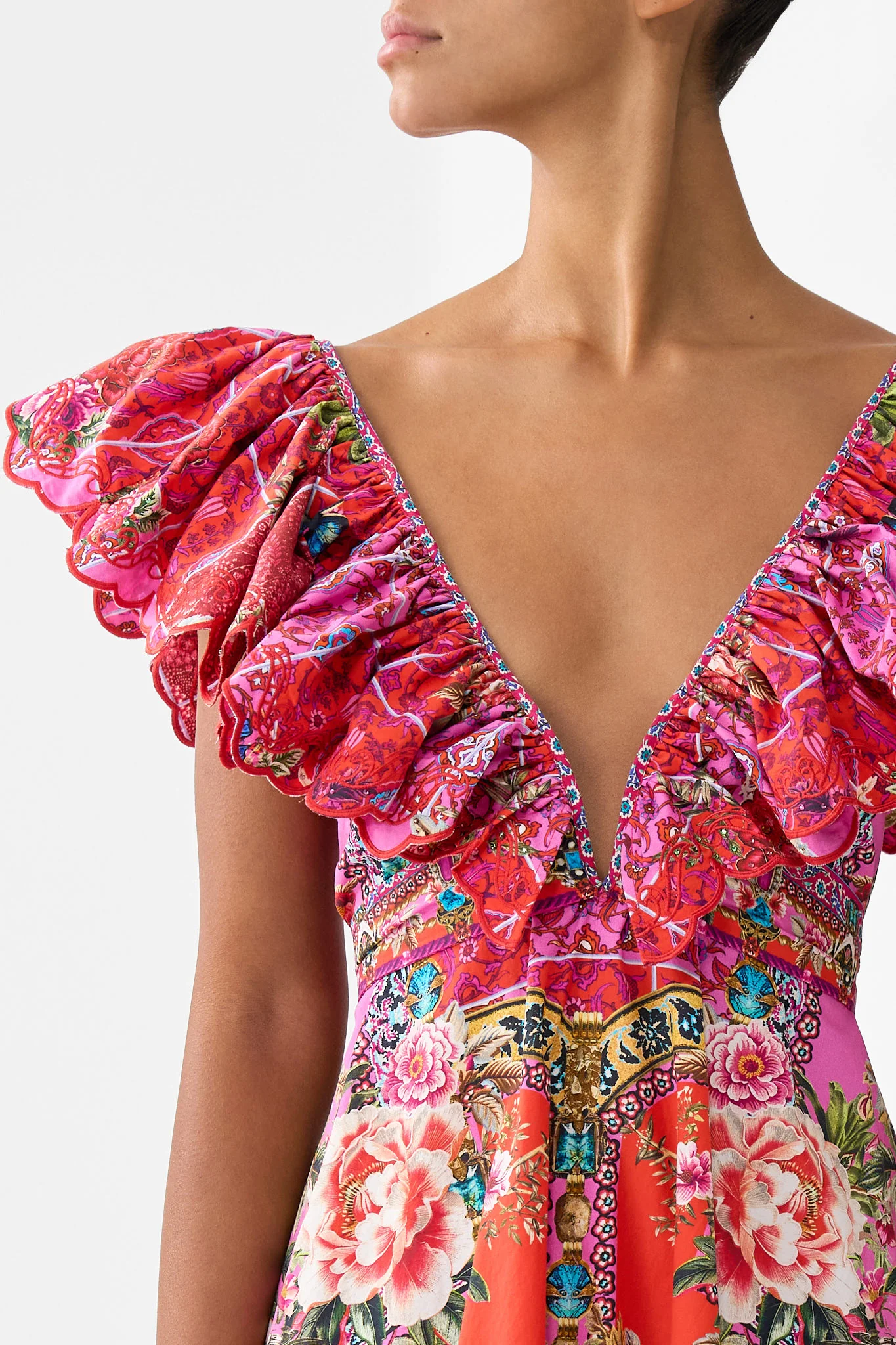 SHORT FRILL NECK DRESS HEIRLOOM EMPIRE - Image 6