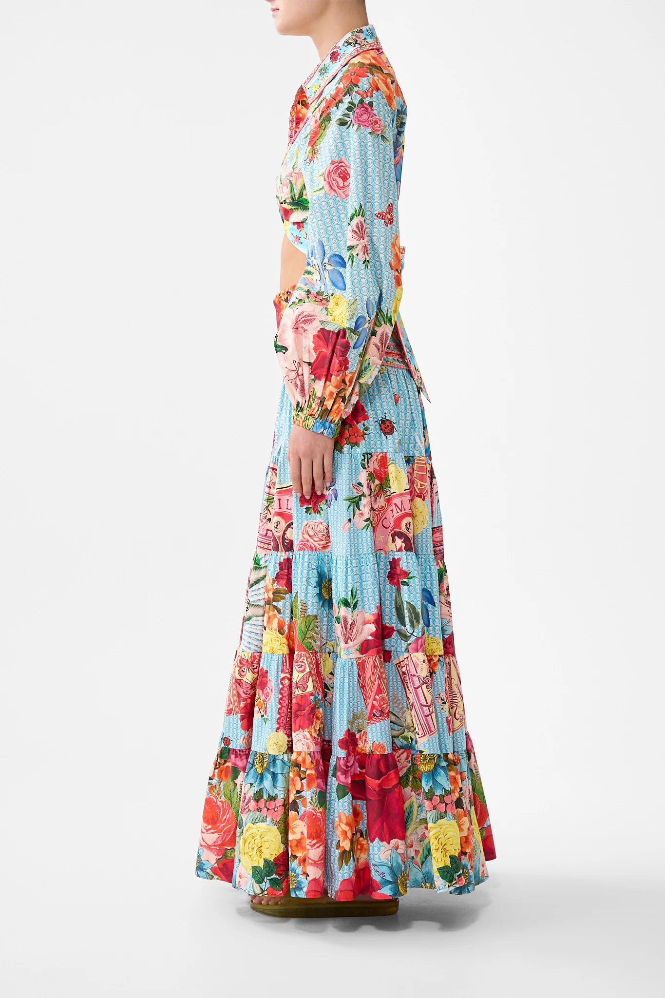 JERSEY SPLICED TIERED SKIRT PAPERS AND CURIOUS CAPERS - Image 3