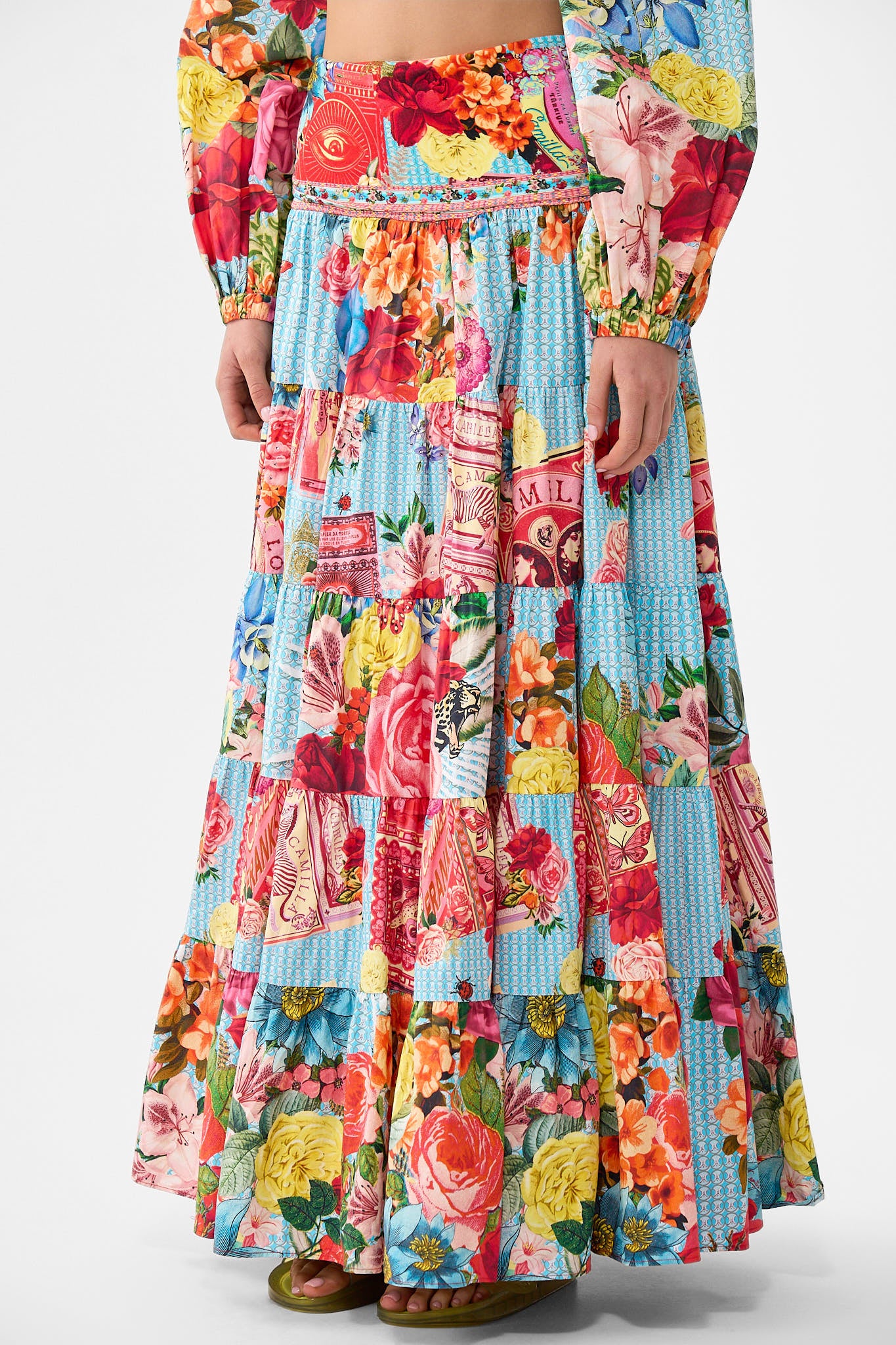 JERSEY SPLICED TIERED SKIRT PAPERS AND CURIOUS CAPERS - Image 4