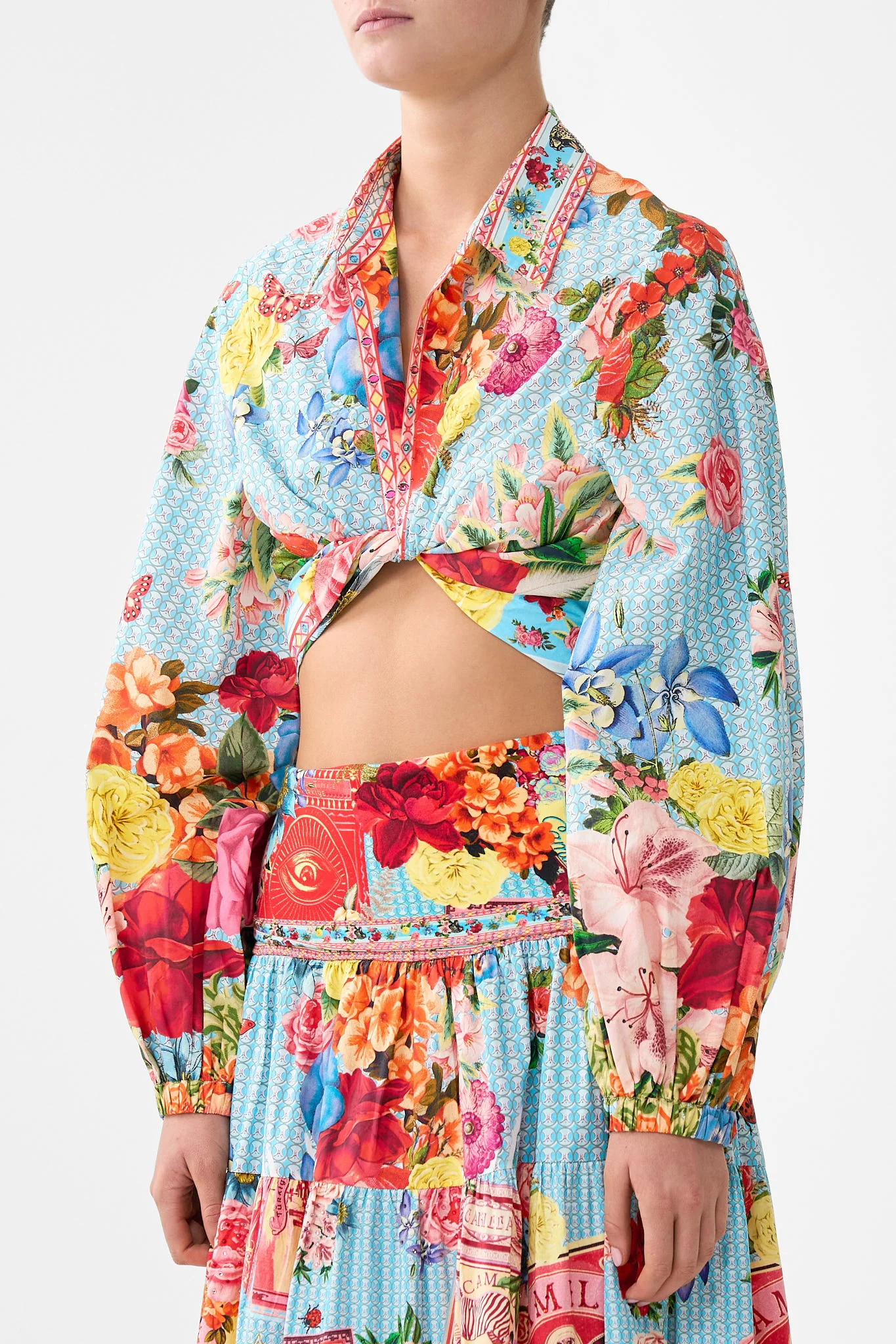 CROPPED WRAP SHIRT PAPERS AND CURIOUS CAPERS - Image 5