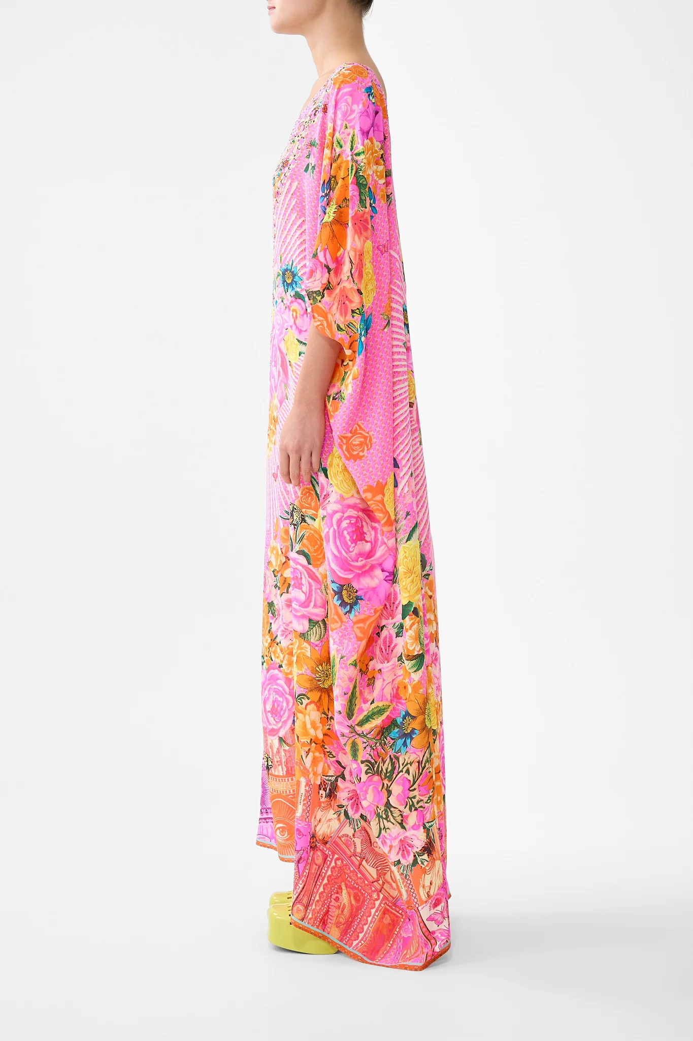 ROUND NECK KAFTAN ILLUSTRATION NATION - Image 3