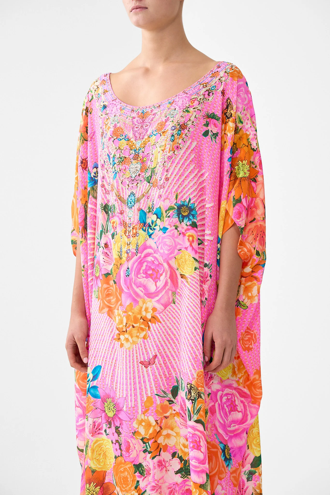 ROUND NECK KAFTAN ILLUSTRATION NATION - Image 4