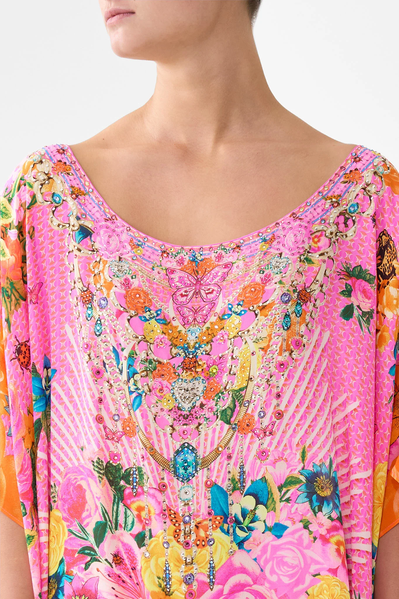 ROUND NECK KAFTAN ILLUSTRATION NATION - Image 5