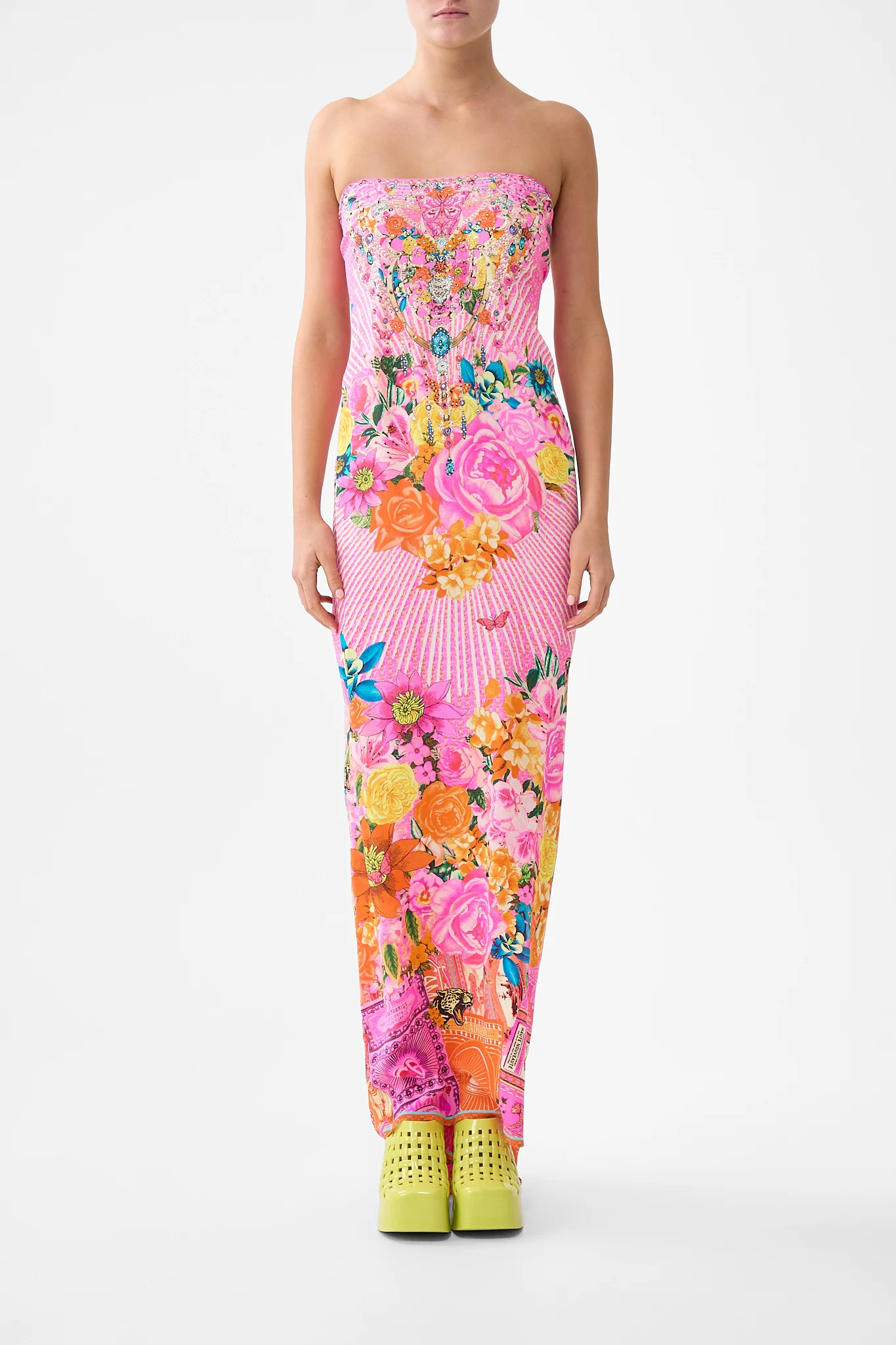 ROUND NECK KAFTAN ILLUSTRATION NATION - Image 6