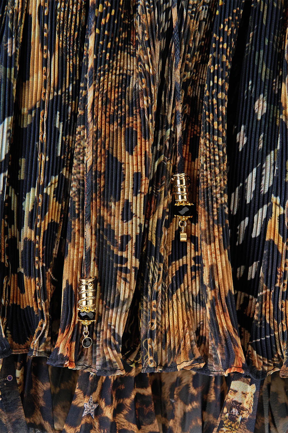 OFF SHOULDER SHORT SLEEVE PLEATED TOP FELINE FOLKLORE - Image 7