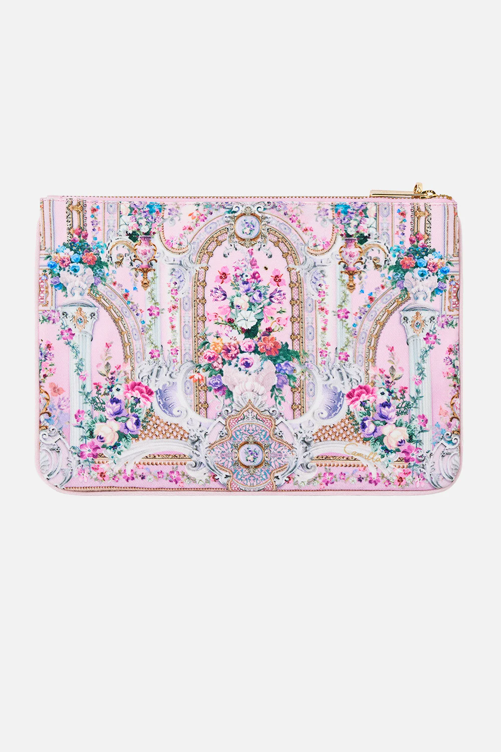 SMALL CANVAS CLUTCH PALATIAL PASTELS - Image 3