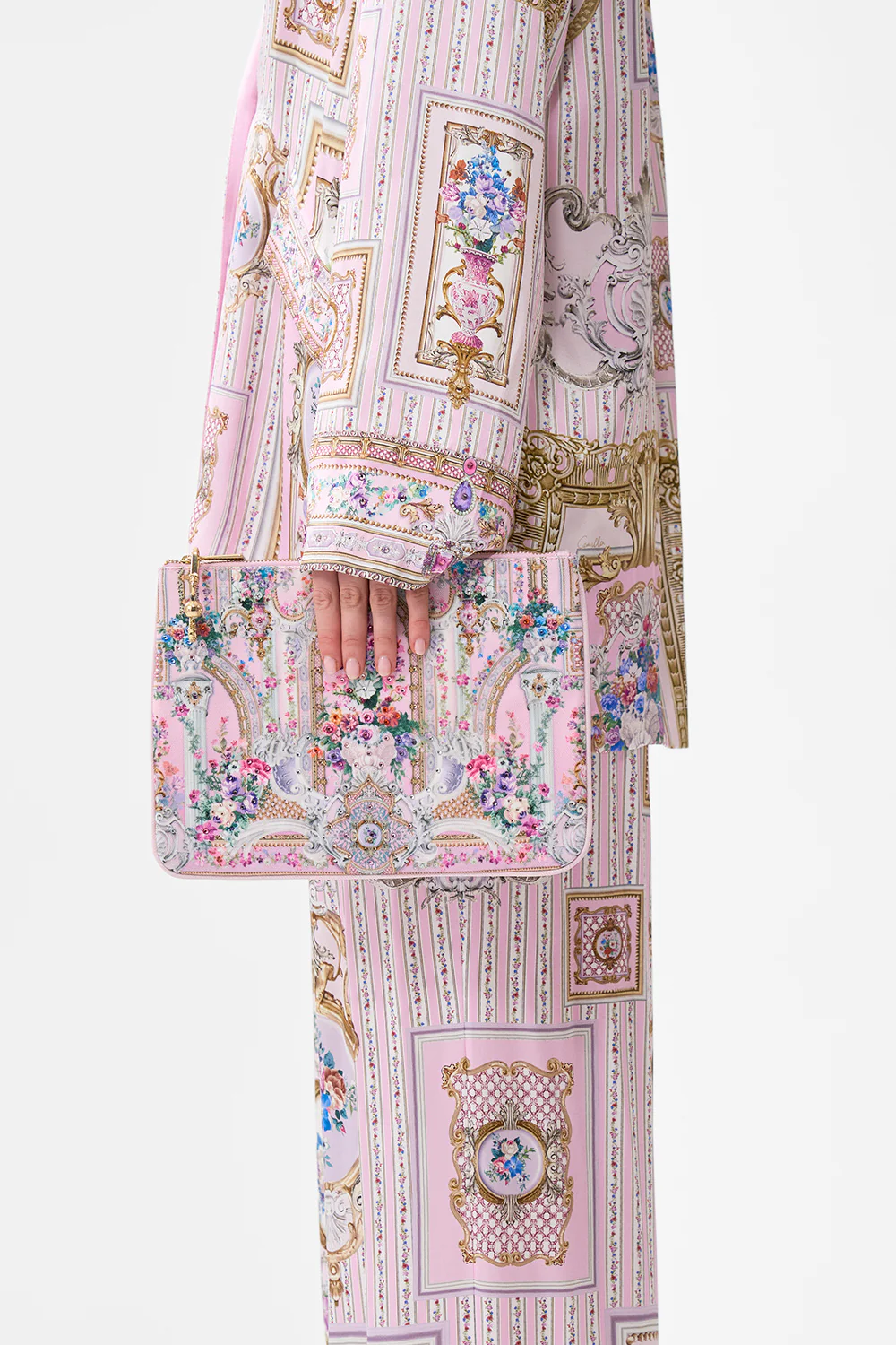 SMALL CANVAS CLUTCH PALATIAL PASTELS - Image 5