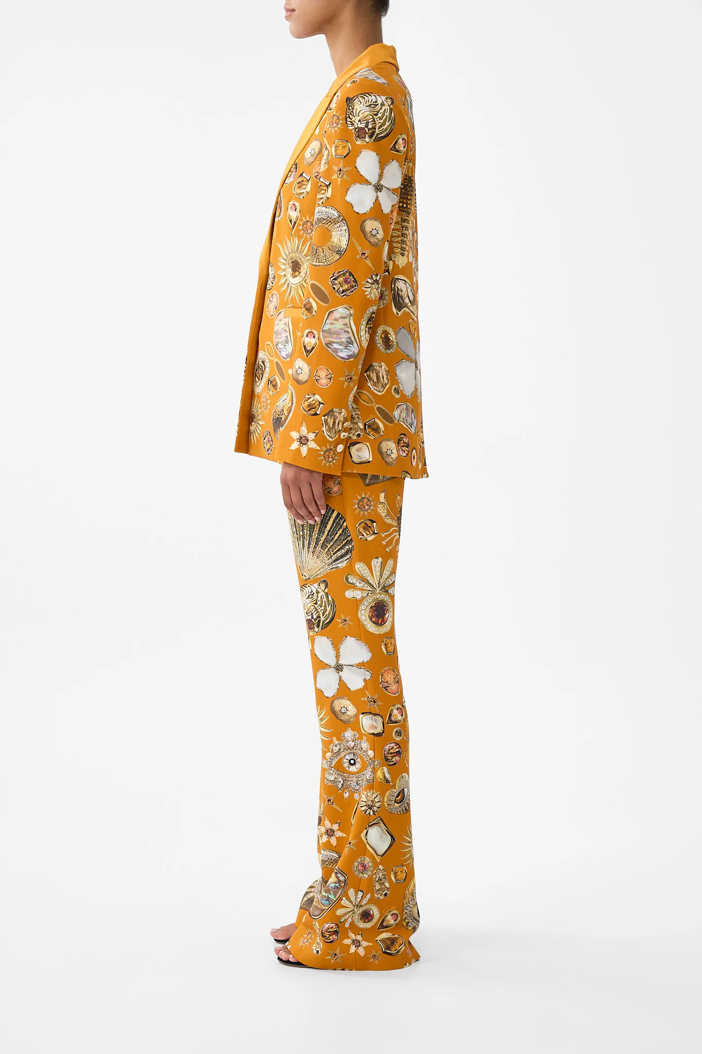 SINGLE BREASTED PEAK COLLAR BLAZER TALISMANS OF TURKIYE - Image 4