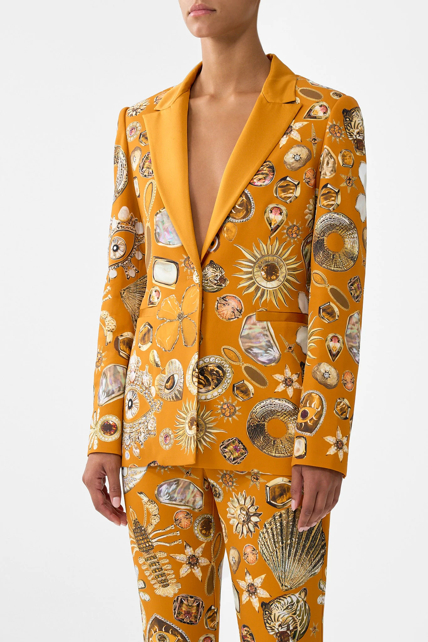 SINGLE BREASTED PEAK COLLAR BLAZER TALISMANS OF TURKIYE - Image 5