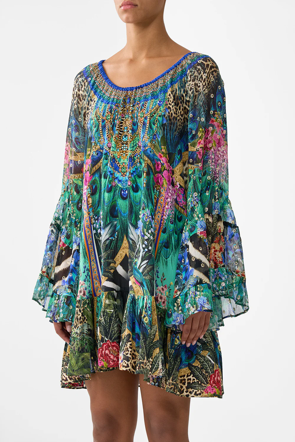 A-LINE FRILL DRESS ANIMAL ALCHEMY - Image 5