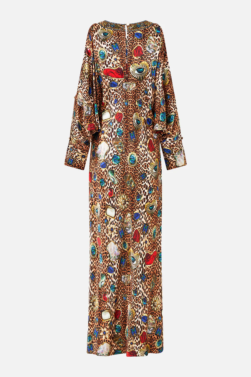 PLUNGE NECK DRAPED SHOULDER DRESS NAZAR NIRVANA - Image 6