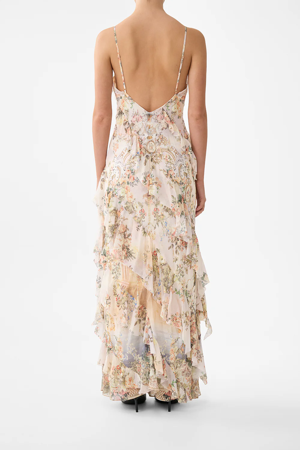ASYMMETRICAL RUFFLE SLIP DRESS TWILIGHT IN ISTANBUL - Image 2