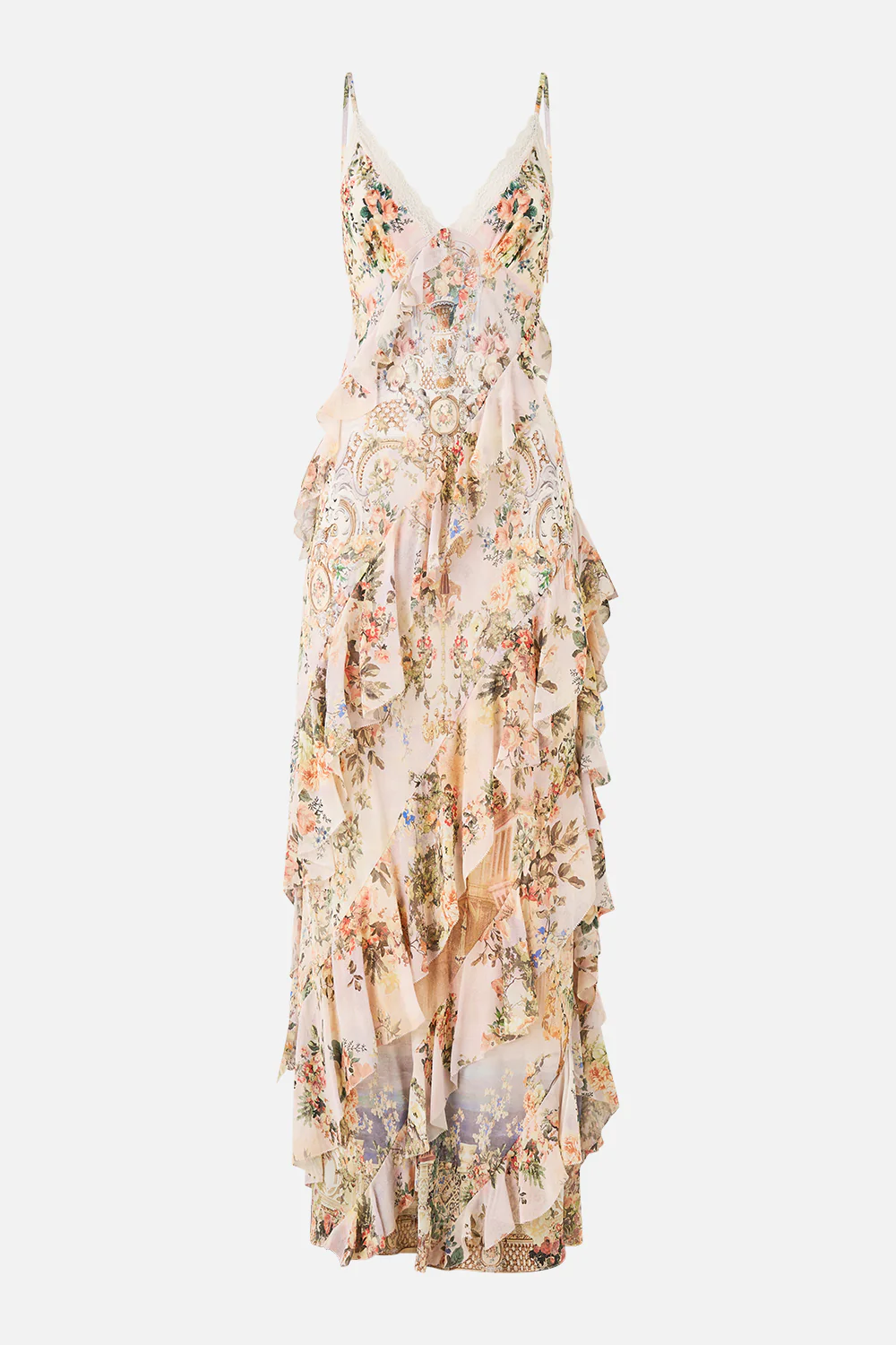 ASYMMETRICAL RUFFLE SLIP DRESS TWILIGHT IN ISTANBUL - Image 3