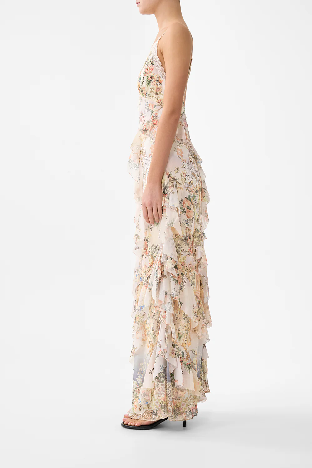 ASYMMETRICAL RUFFLE SLIP DRESS TWILIGHT IN ISTANBUL - Image 4
