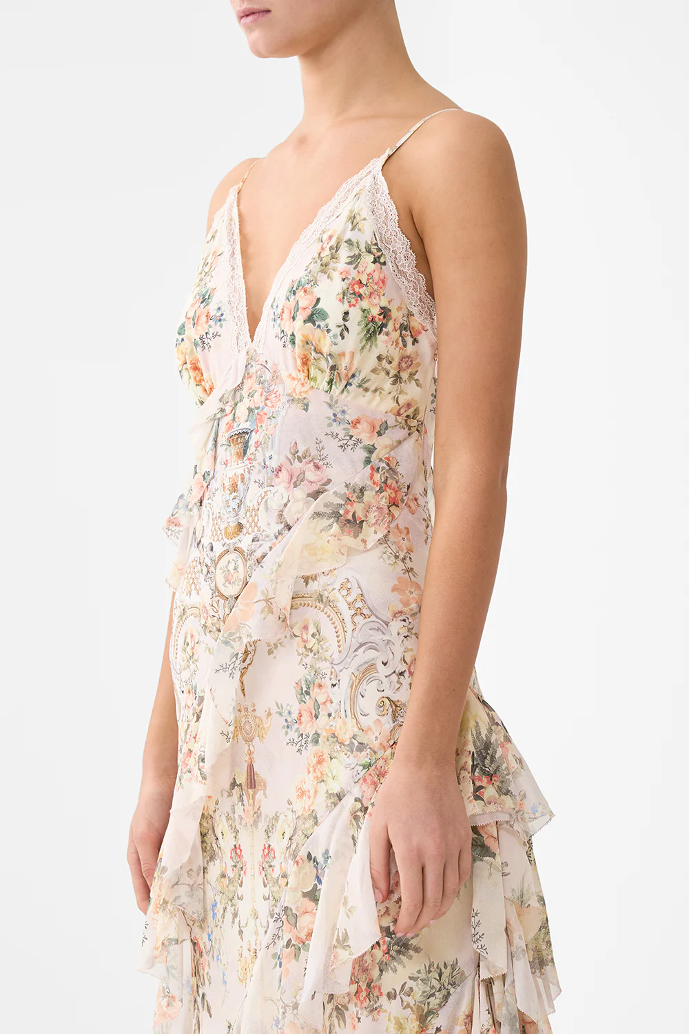 ASYMMETRICAL RUFFLE SLIP DRESS TWILIGHT IN ISTANBUL - Image 5
