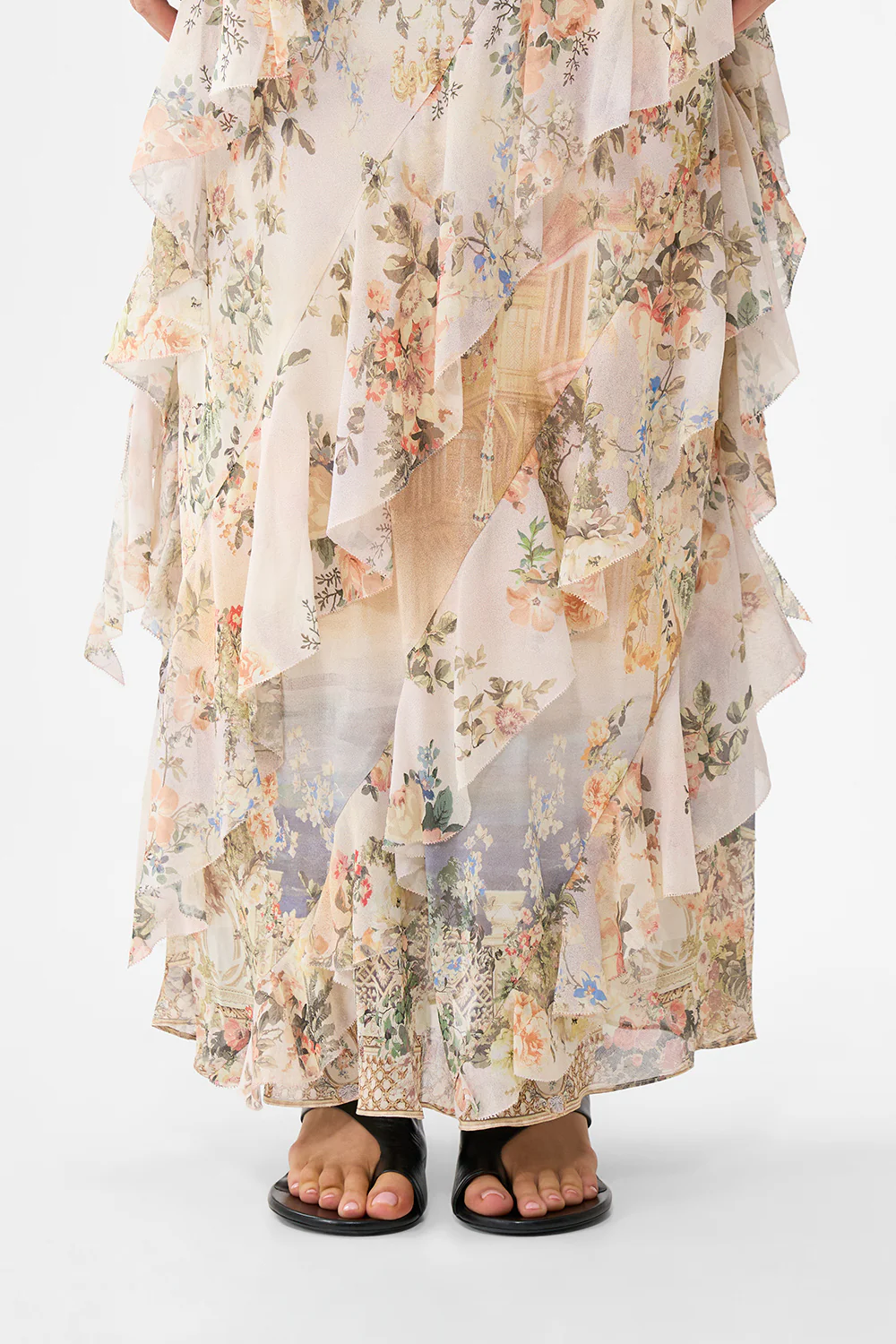 ASYMMETRICAL RUFFLE SLIP DRESS TWILIGHT IN ISTANBUL - Image 6