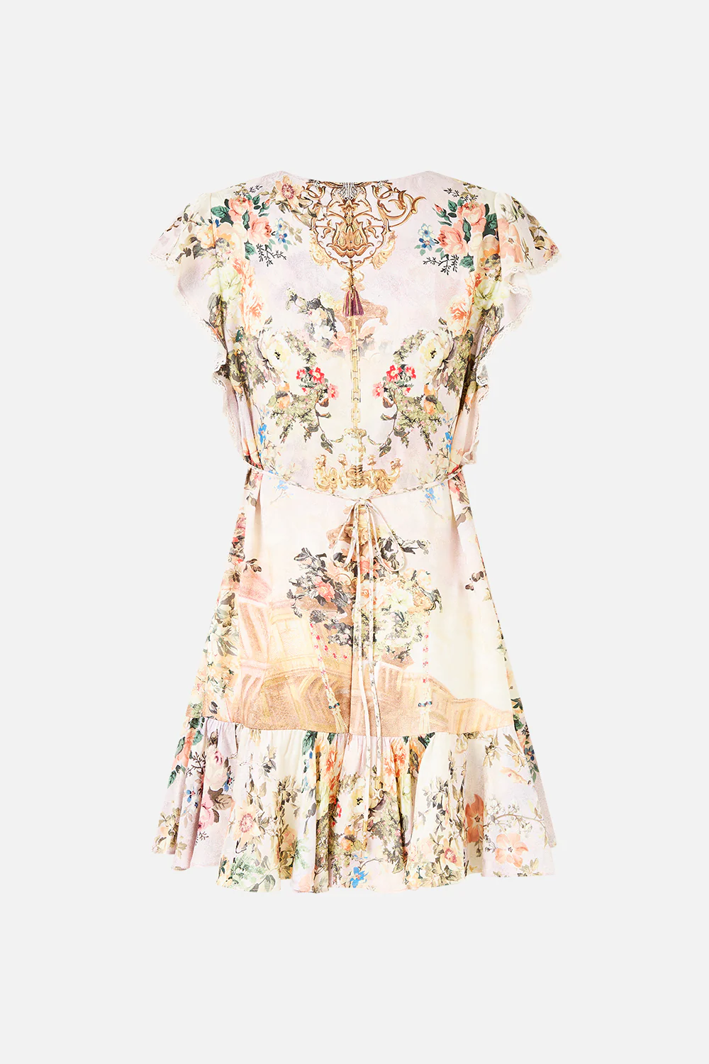 RUFFLE SLEEVE SHORT DRESS TWILIGHT IN ISTANBUL - Image 6