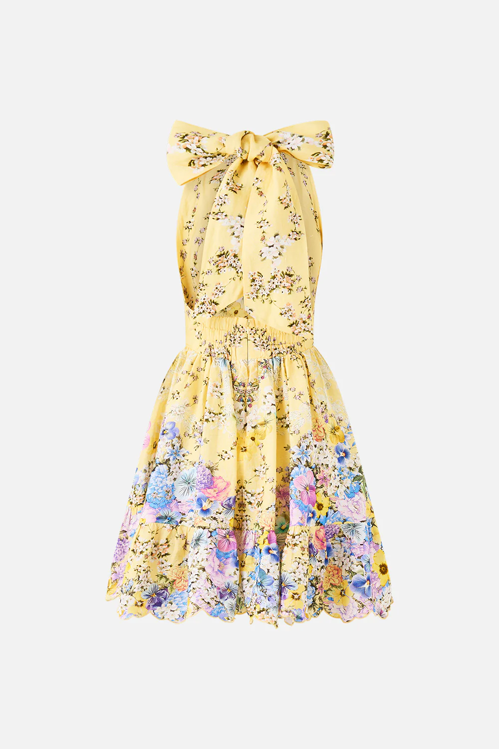 RUFFLE HEM HALTER SHORT DRESS DARLING BUDS - Image 7