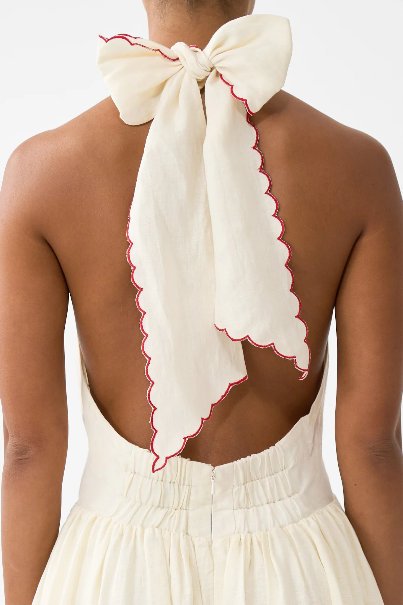 RUFFLE HEM HALTER DRESS HIGH CLASS HOOKAH - Image 6