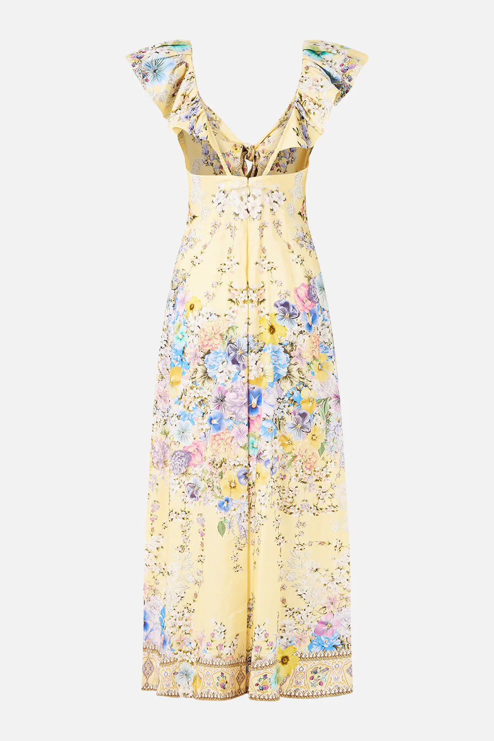 TIE FRONT FRILL SLEEVE JUMPSUIT DARLING BUDS - Image 7