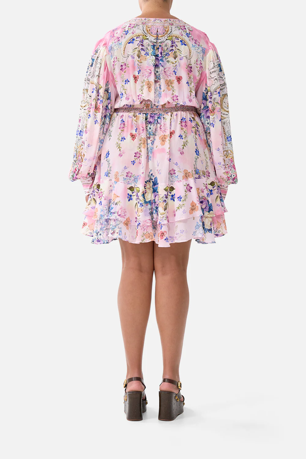 BUTTON FRONT FRILL DRESS PALATIAL PASTELS - Image 10