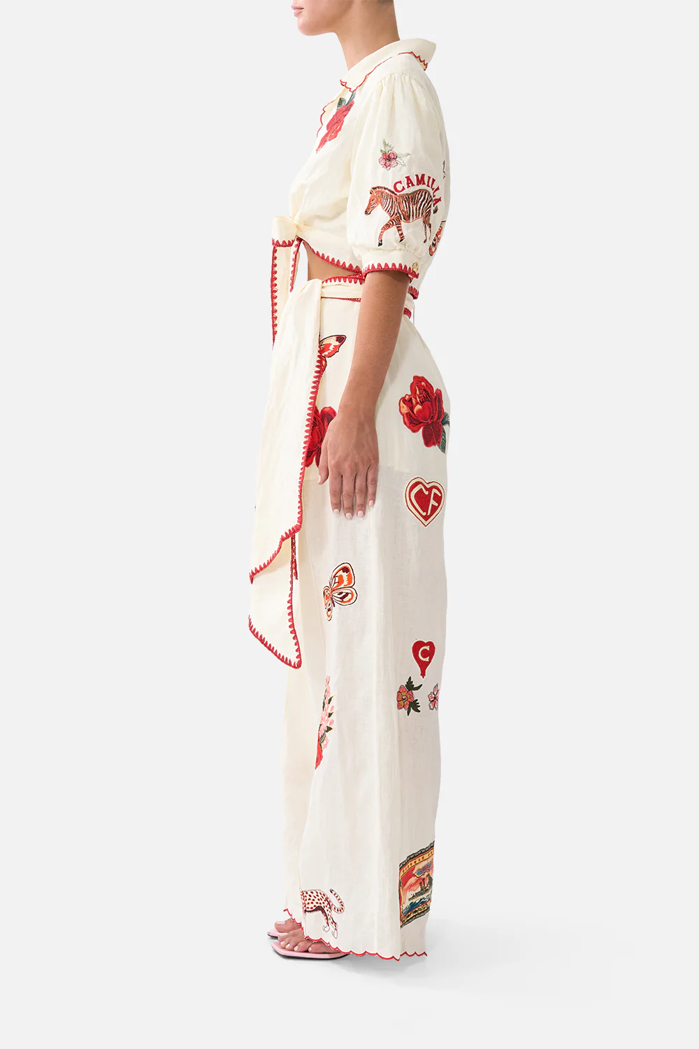 SCARF BELT WIDE LEG PANT HIGH CLASS HOOKAH - Image 4